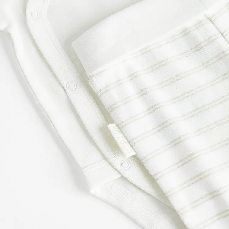 Cool Club, Komplet chłopięcy, Body z krótkim rękawem, Półśpiochy, Czapka, biały