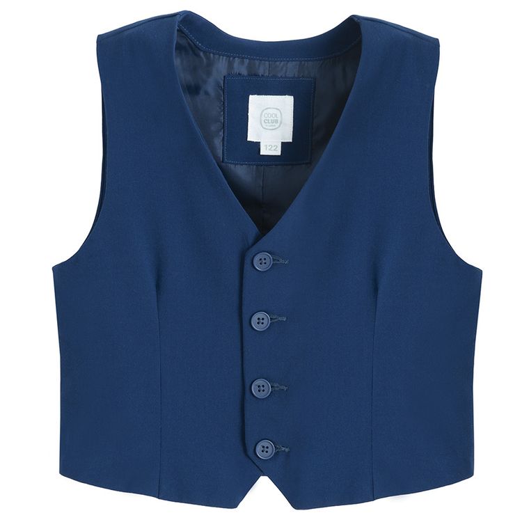 Cool Club, Komplet chłopięcy, Koszula z długim rękawem, Kamizelka, mix