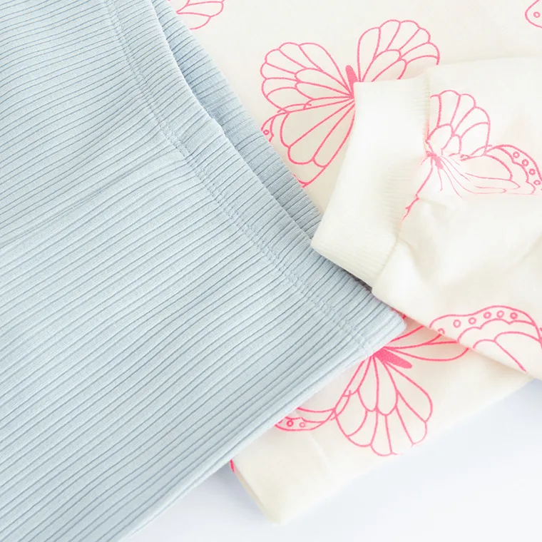 Cool Club, Komplet dziewczęcy, Bluza, Legginsy, flare, prążkowane, mix