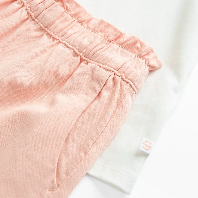 Cool Club, Komplet dziewczęcy, Bluzka z krótkim rękawem, Spodnie materiałowe, mix