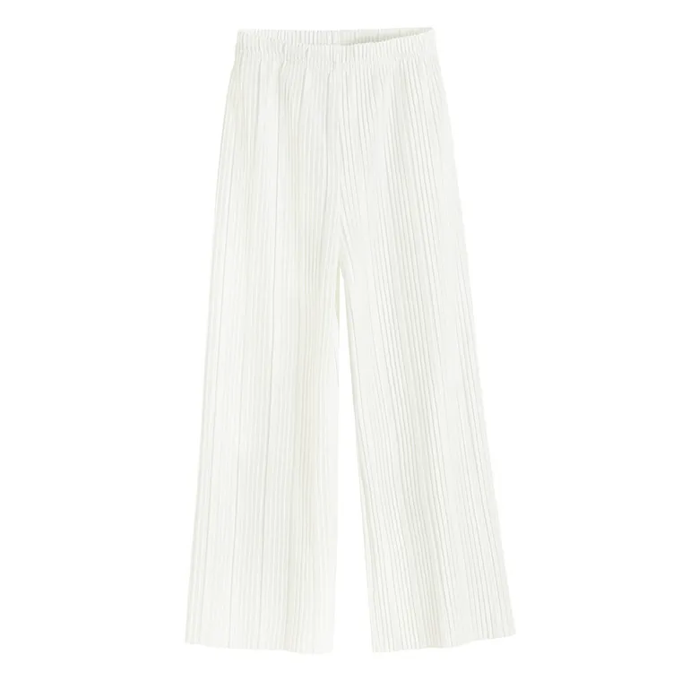 Cool Club, Komplet dziewczęcy, Bluzka z krótkim rękawem, Spodnie materiałowe, wide, biały