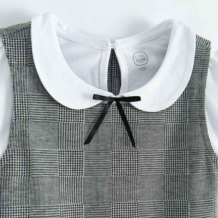 Cool Club, Komplet dziewczęcy, Bluzka z krótkim rękawem, Sukienka bez rękawów, mix