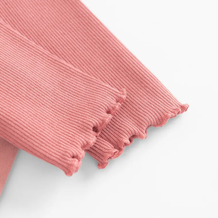 Cool Club, Komplet dziewczęcy, Body sukienka z długim rękawem, Legginsy prążkowane, różowy