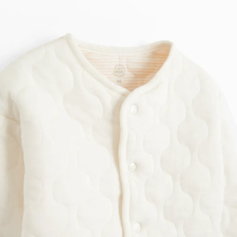 Cool Club, Komplet dziewczęcy, Body z długim rękawem, Bluza rozpinana, Półśpiochy, Pielucha muślinowa, mix