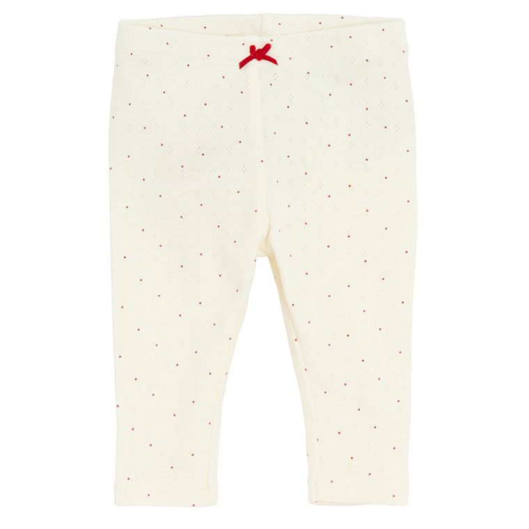 Cool Club, Komplet dziewczęcy, Body z długim rękawem, Legginsy, ecru