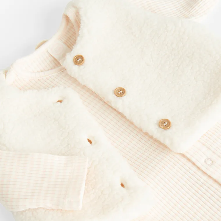 Cool Club, Komplet dziewczęcy, Pajac, Kamizelka, mix