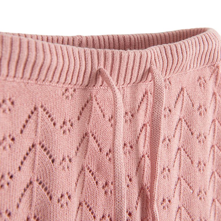 Cool Club, Komplet dziewczęcy, sweterkowy, Bluzka z długim rękawem, Spodnie, różowy