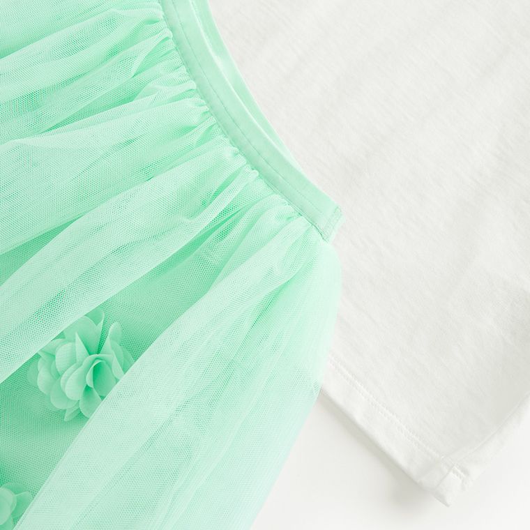 Cool Club, Komplet dziewczęcy, T-shirt, Spódnica, mix