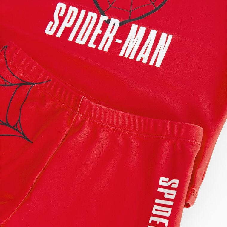 Cool Club, Komplet kąpielowy chłopięcy, czerwony, UV 50, Spider-Man