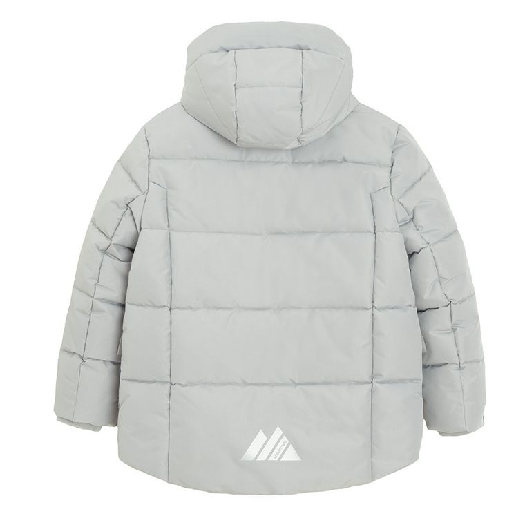 Cool Club, Kurtka chłopięca z kapturem, ocieplana, szara