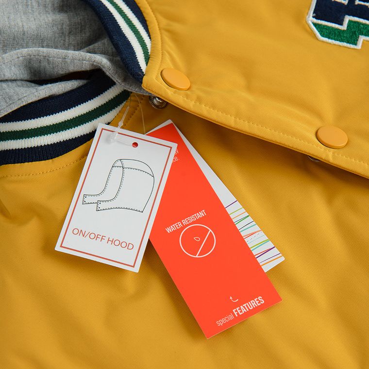 Cool Club, Kurtka chłopięca z kapturem, żółta