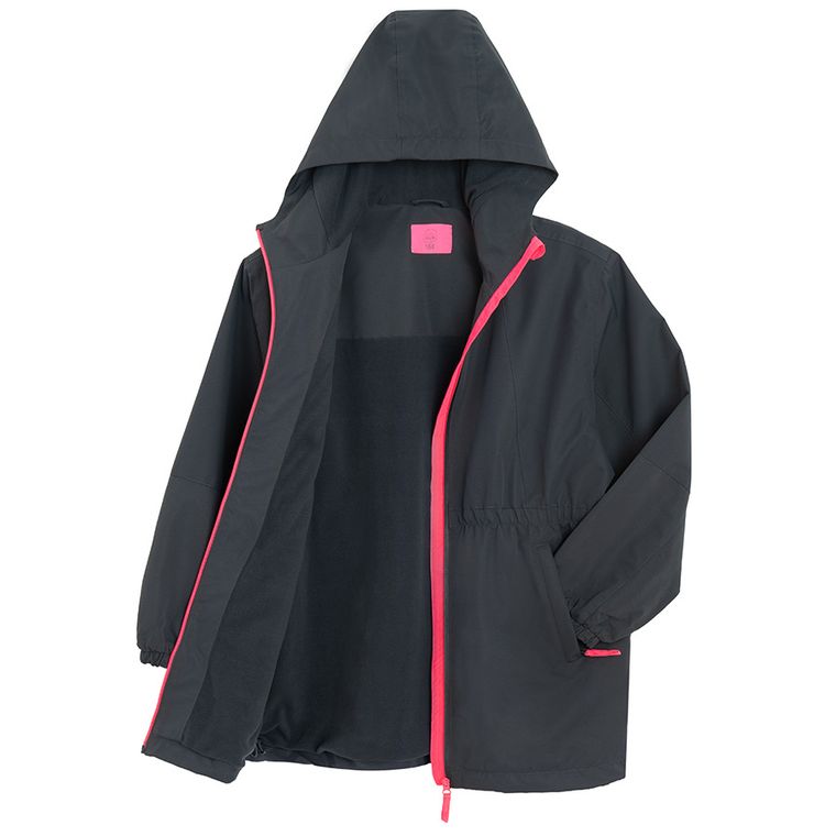 Cool Club, Kurtka dziewczęca z kapturem, czarna