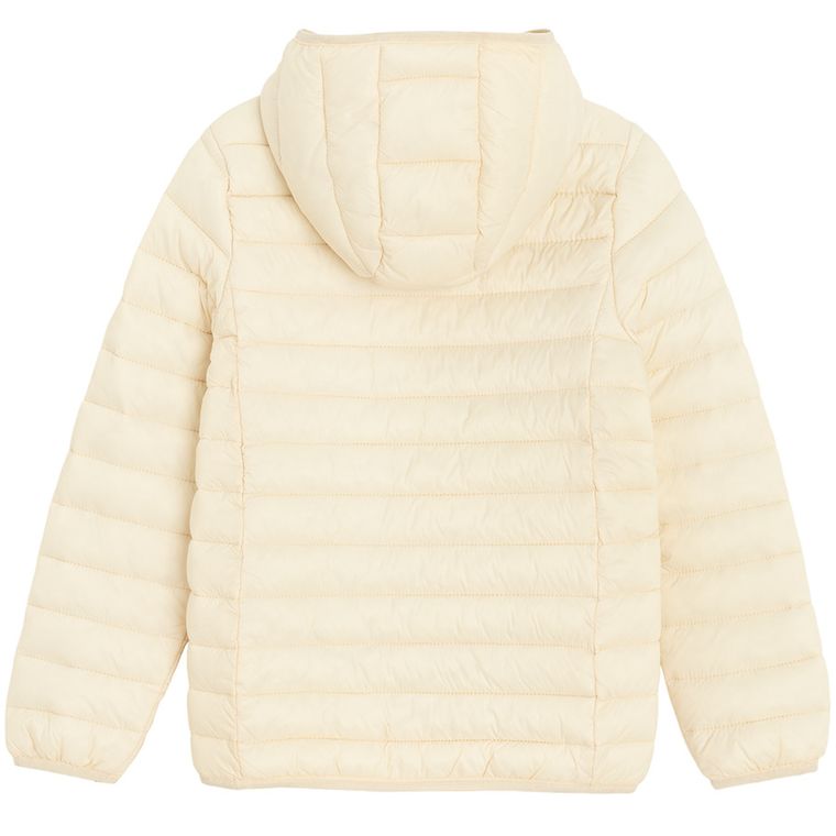 Cool Club, Kurtka dziewczęca z kapturem, ecru