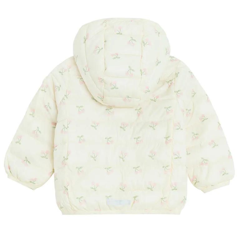 Cool Club, Kurtka dziewczęca z kapturem, ecru