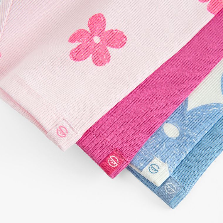 Cool Club, Legginsy dziewczęce, kolarki, prążkowane, mix, zestaw, 4 szt.