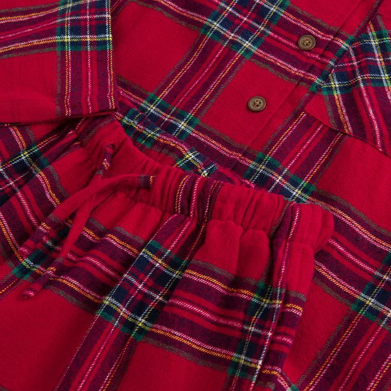 Cool Club, Piżama dziewczęca, flanelowa, czerwona