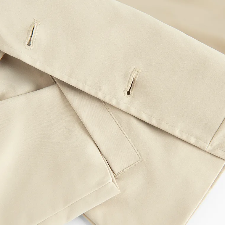 Cool Club, Płaszcz dziewczęcy, cropped, beżowy