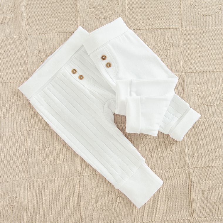 Cool Club, Półśpiochy niemowlęce, bawełna organiczna, białe, zestaw, 2 szt.