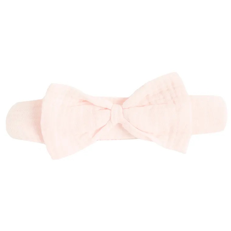 Cool Club, Rampers dziewczęcy z opaską, muślinowy, różowy