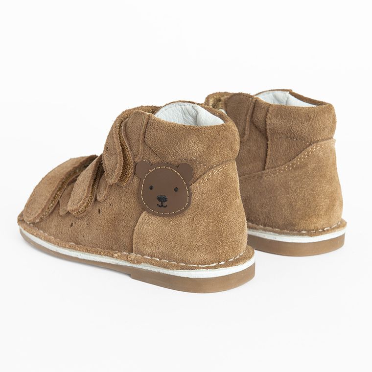 Cool Club, Sandały chłopięce, profilaktyczne, skórzane, brązowe, Zdrowa Stopa