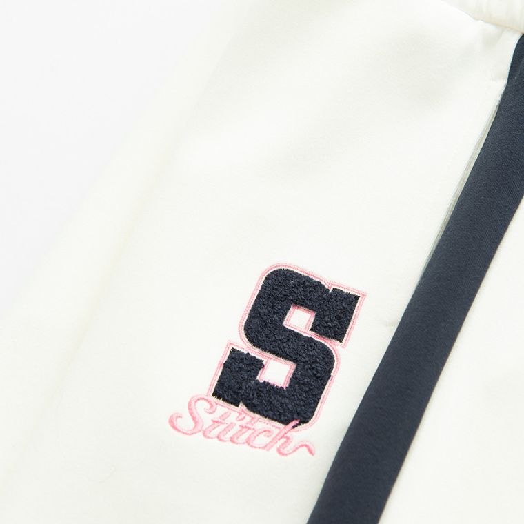 Cool Club, Spodnie dresowe dziewczęce, wide, białe, Lilo i Stitch