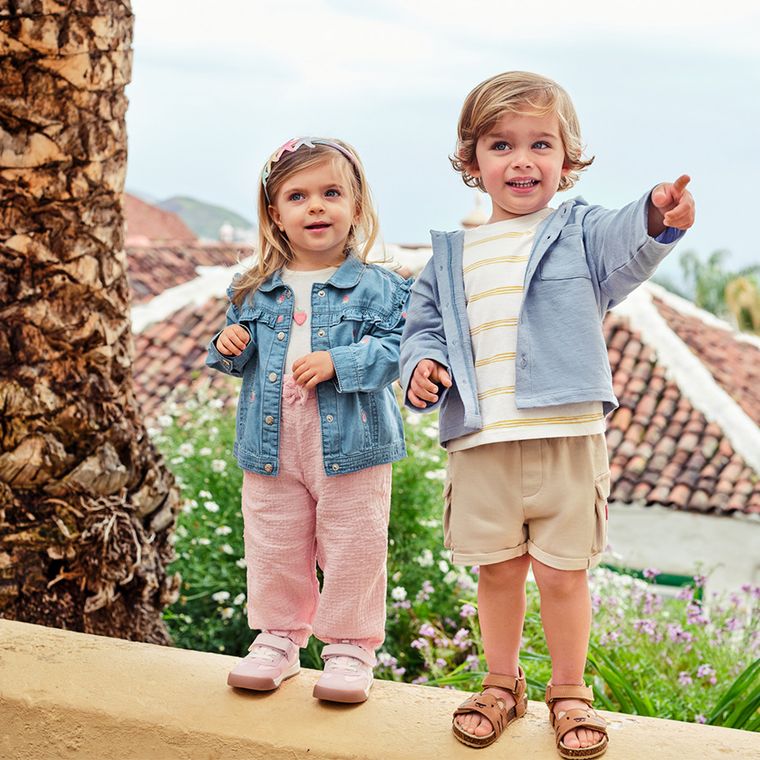 Cool Club, Spodnie muślinowe dziewczęce, różowe