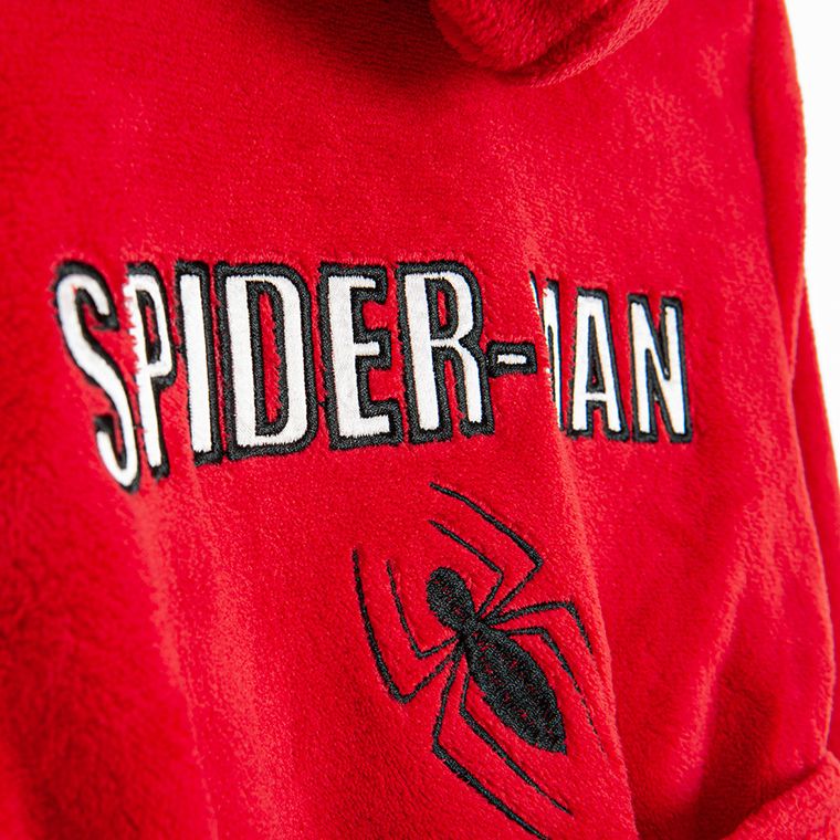 Cool Club, Szlafrok chłopięcy z kapturem, czerwony, Spider-Man
