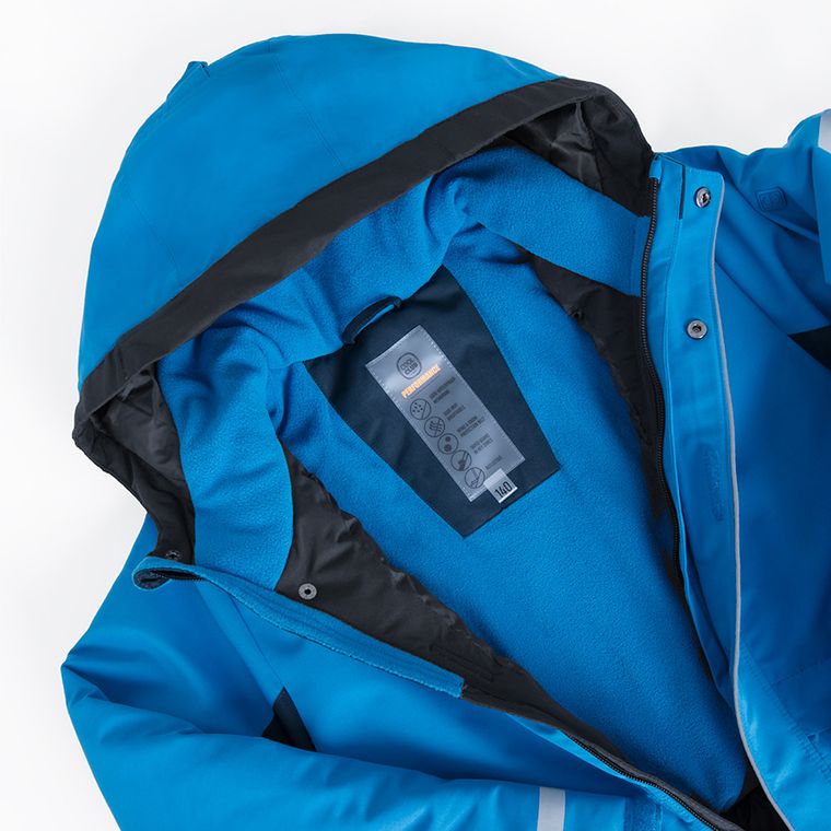 Cool Club, Wodoszczelny kombinezon narciarski chłopięcy z kapturem, ocieplany, niebieski