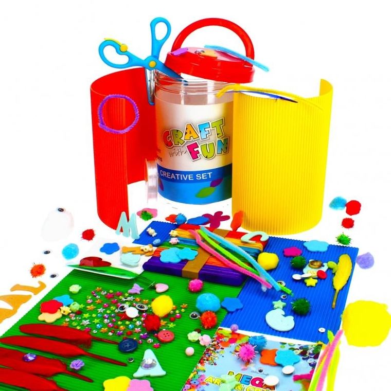 Craft With Fun, Zestaw Kreatywny, 500 elementów