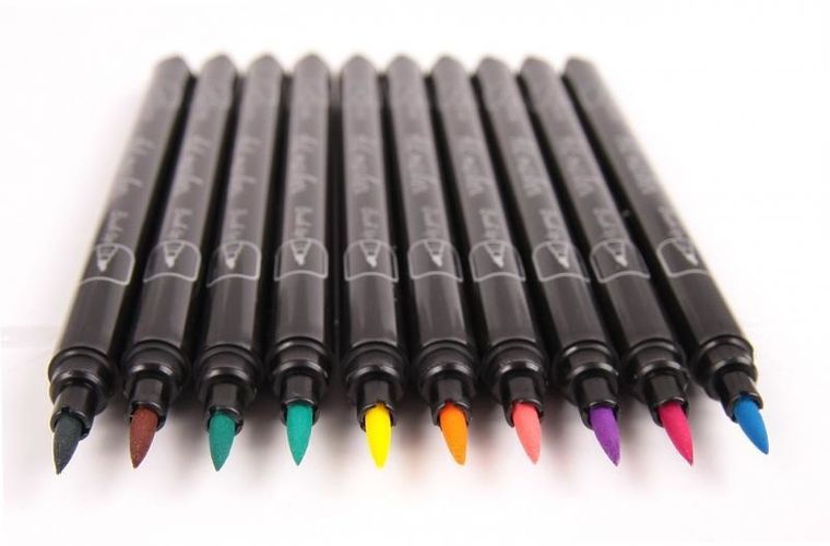 Cresco, markery artystyczne, dwustronne, pastelowe, 10 kolorów