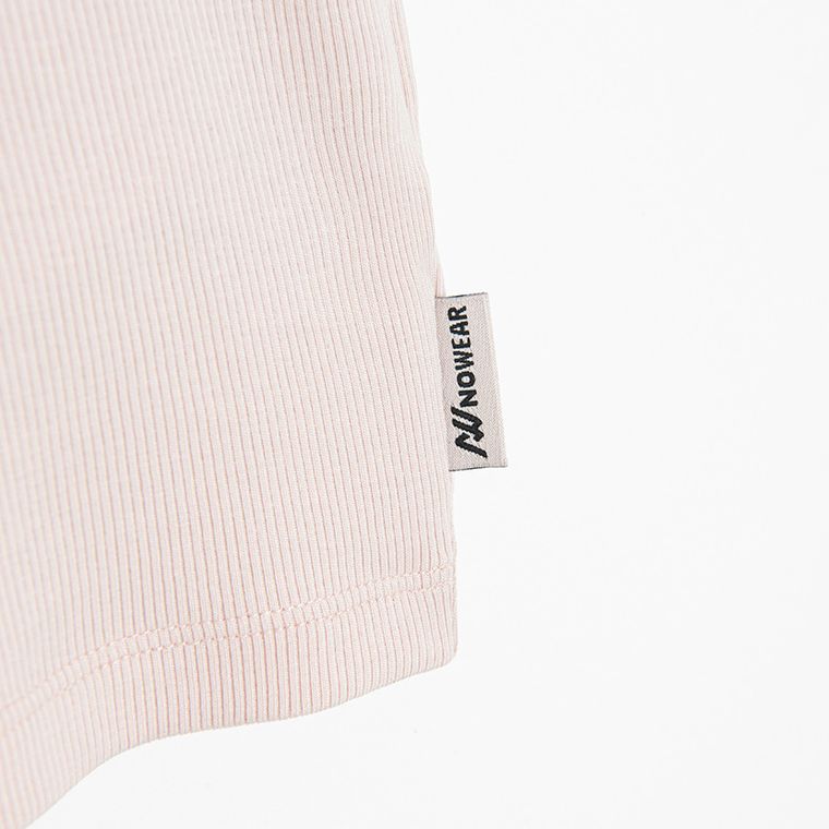 Crop top prążkowany z domieszką modalu NOWEAR