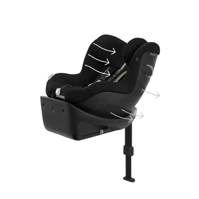 Cybex, Sirona Gi i-Size Plus, fotelik samochodowy, Moon Black