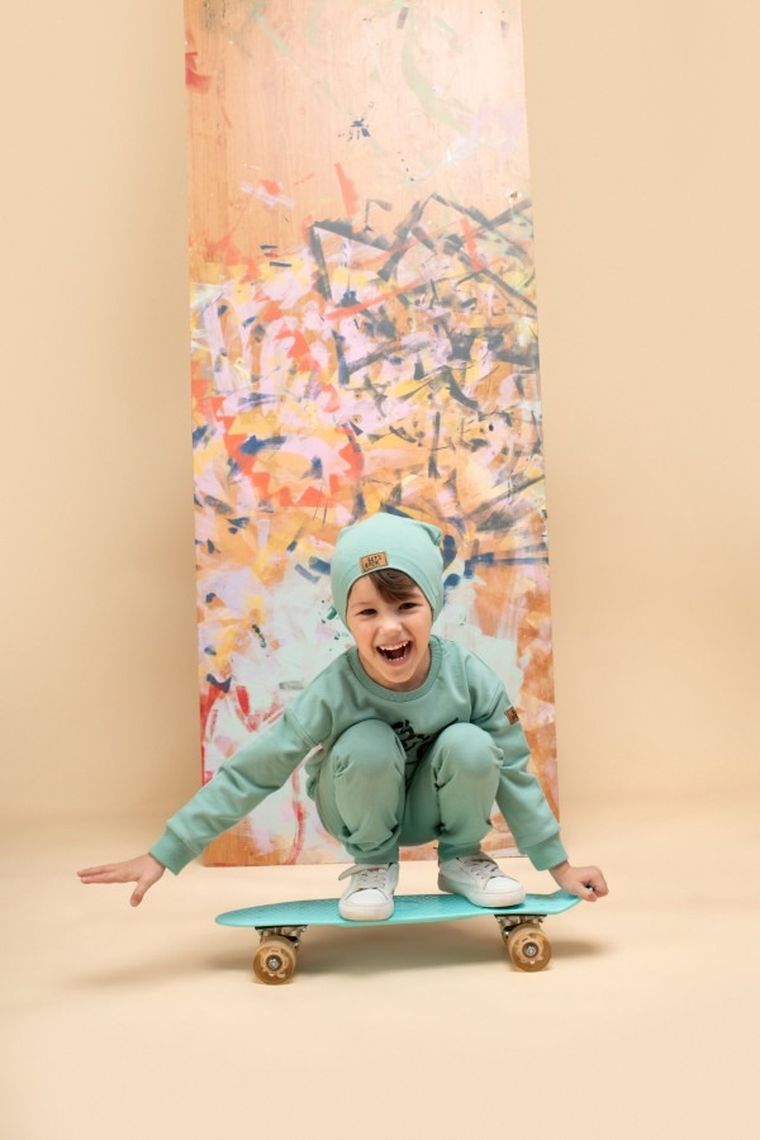 Czapka chłopięca, zielona, Pinokio