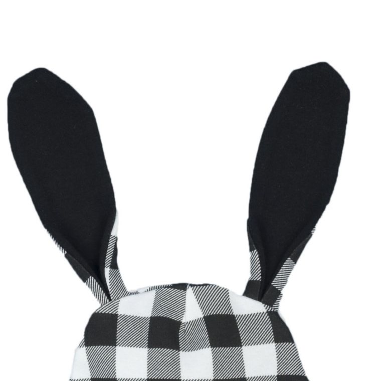 Czapka niemowlęca, biało-czarna, Nicol