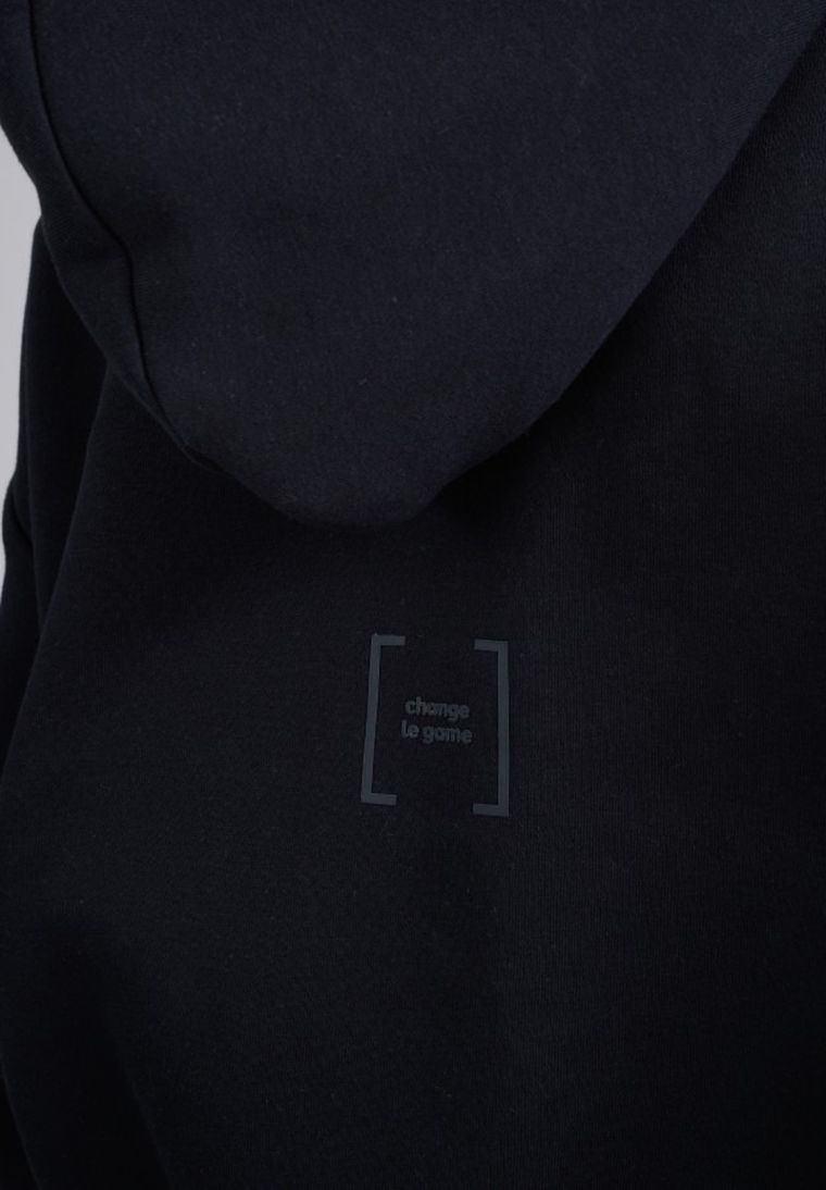 Czarna bluza cropp boxy z kapturem NOWEAR