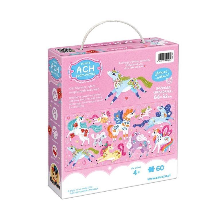 CzuCzu, Ach Jednorożce, puzzle, 60 elementów, 4+