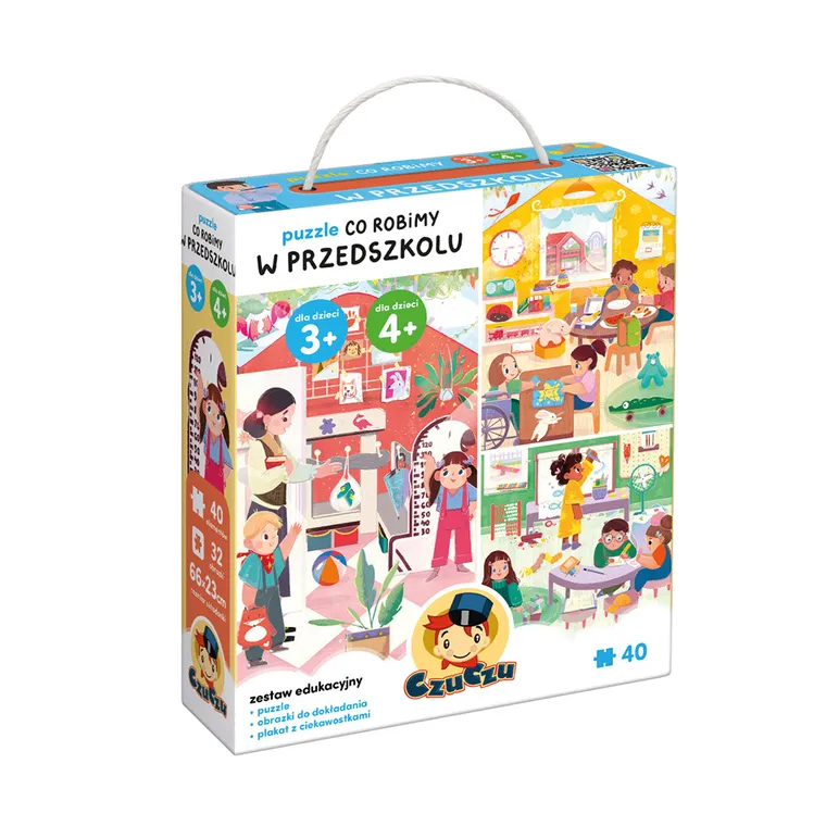 CzuCzu, Co robimy w przedszkolu, puzzle, 40 elemnetów