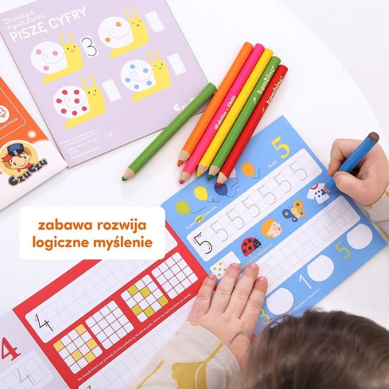 CzuCzu, Dłuuugie rysowanki, Piszę cyfry, 5+