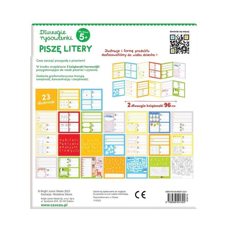 CzuCzu, Dłuuugie rysowanki, Piszę litery, 5+