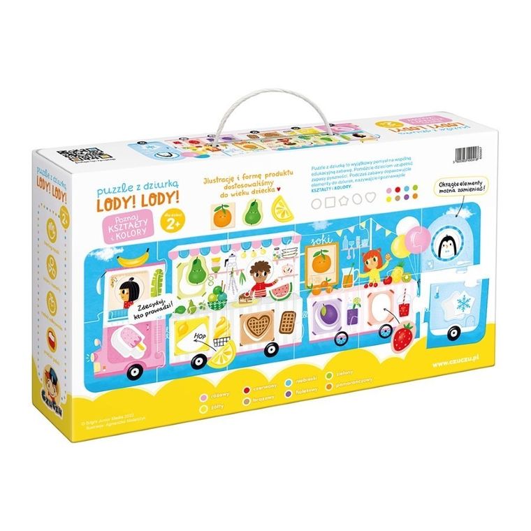 CzuCzu, Lody! Lody!, puzzle z dziurką, 23 elementy