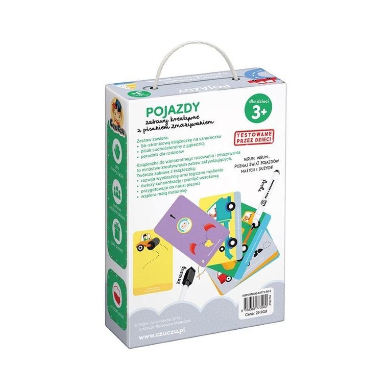 CzuCzu, Pojazdy, zabawy kreatywne z pisakiem zmazywakiem