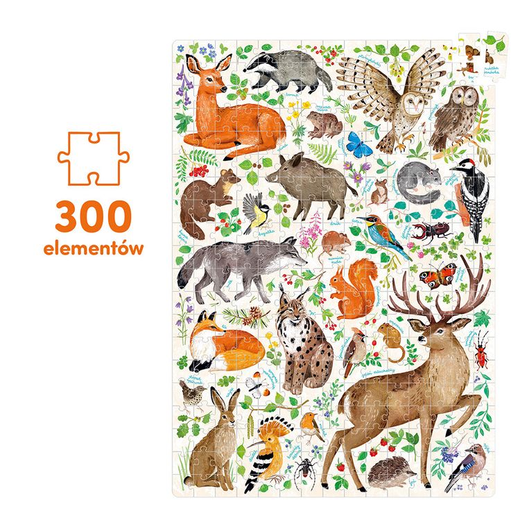 CzuCzu, puzzle odkrywcy, Dzika przyroda, 300 elementów