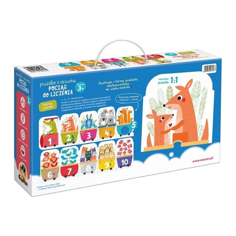 CzuCzu, Puzzle z dziurką, Pociąg do liczenia, 30 elementów