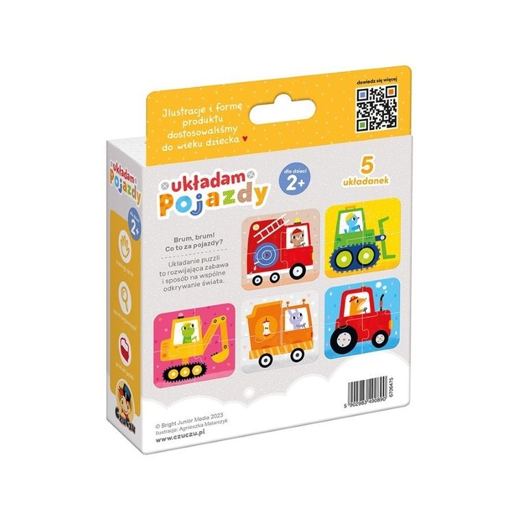 CzuCzu, Układam pojazdy, zabawa edukacyjna