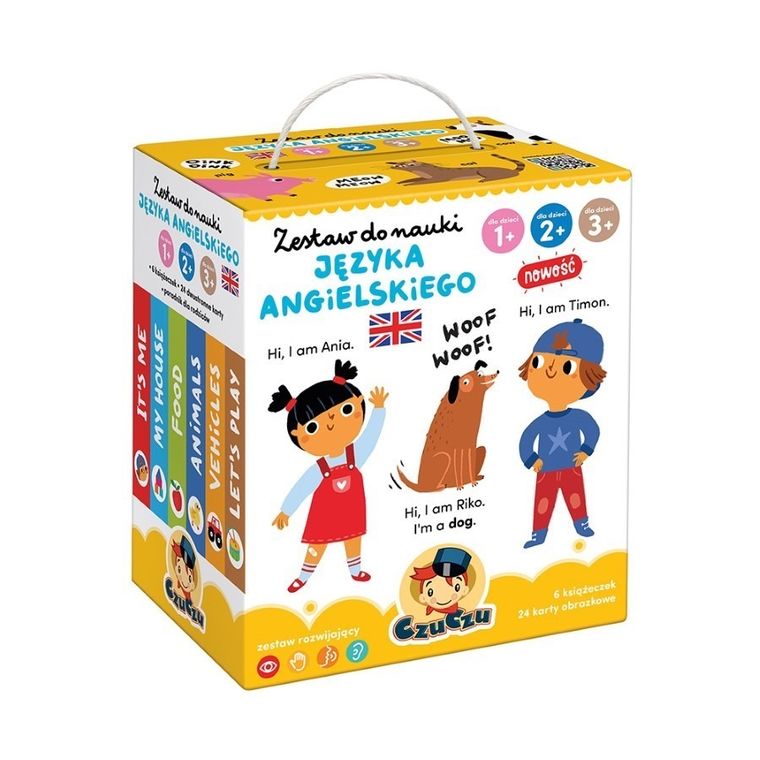 CzuCzu, zestaw do nauki języka angielskiego dla dzieci, 1, 2, 3+