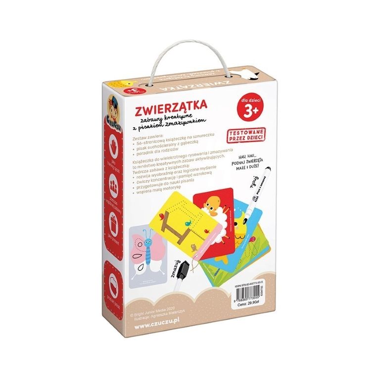 CzuCzu, Zwierzątka, zabawy kreatywne z pisakiem zmazywakiem