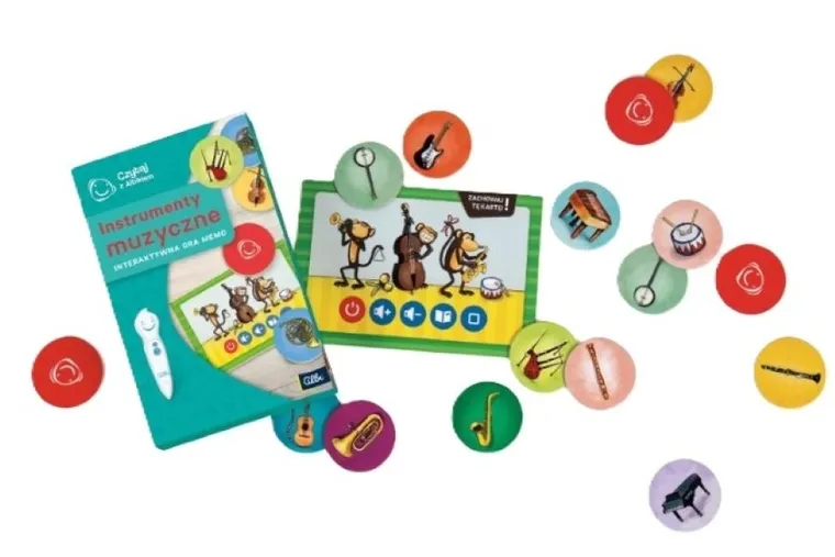 Czytaj z Albikiem. Instrumenty muzyczne. Interaktywna gra memo