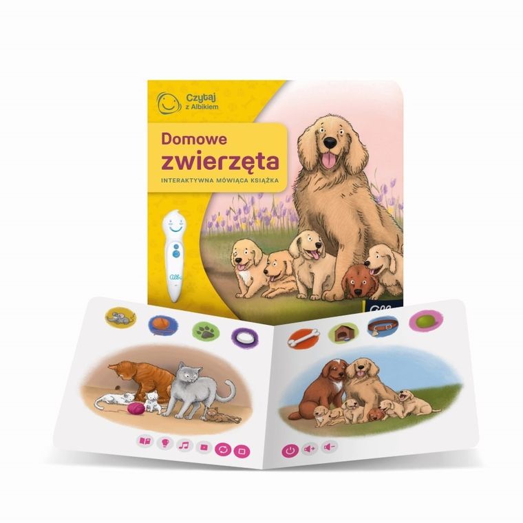 Czytaj z Albikiem. Mini książeczka. Domowe Zwierzęta