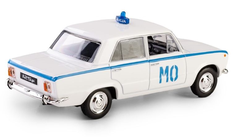 Daffi, Kolekcja Polskiej Motoryzacji, Fiat 125p MO, pojazd, model metalowy, 1:43