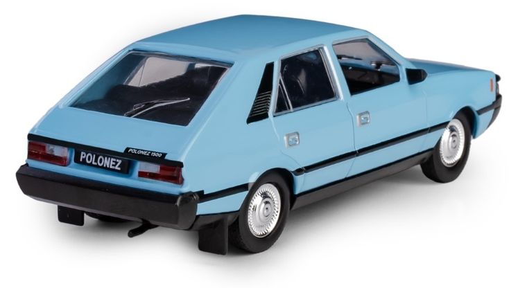 Daffi, Kolekcja Polskiej Motoryzacji, FSO Polonez, pojazd, model metalowy, niebieski, 1:43